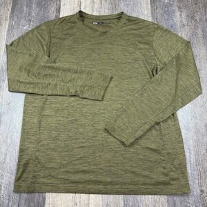 REI Co-op Long Sleeve Base Layer Shirt Men's Large Green Lightweight Activewear